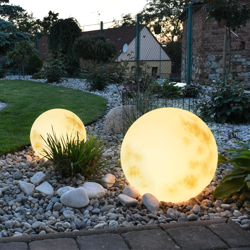 IP65 Waterproof Solar Garden Lights LED Outdoor Decorative Moon Light for Landscape Pathway Lawn Outdoor Garden Lights