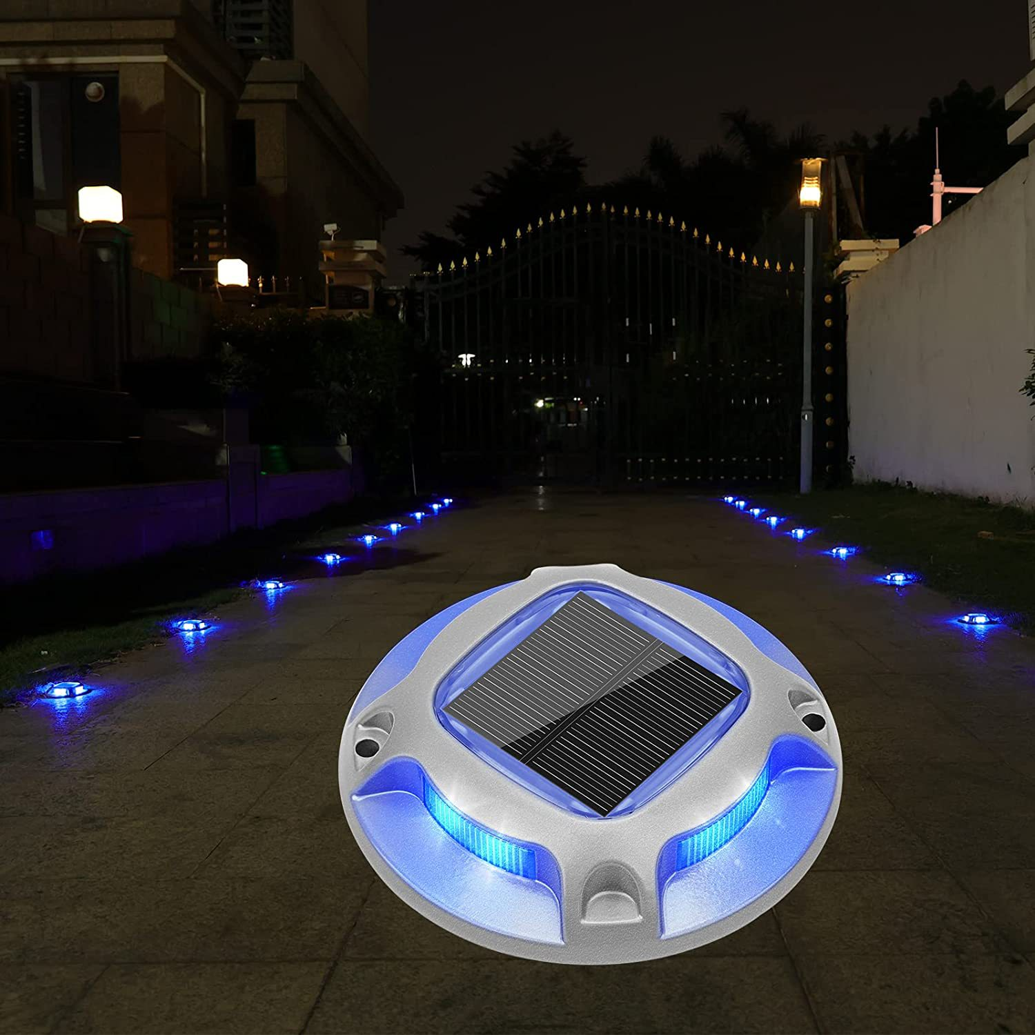 Solar Power Waterproof Outdoor Stair Step Buried Light Pathway Garden Deck Ground Light Step Light