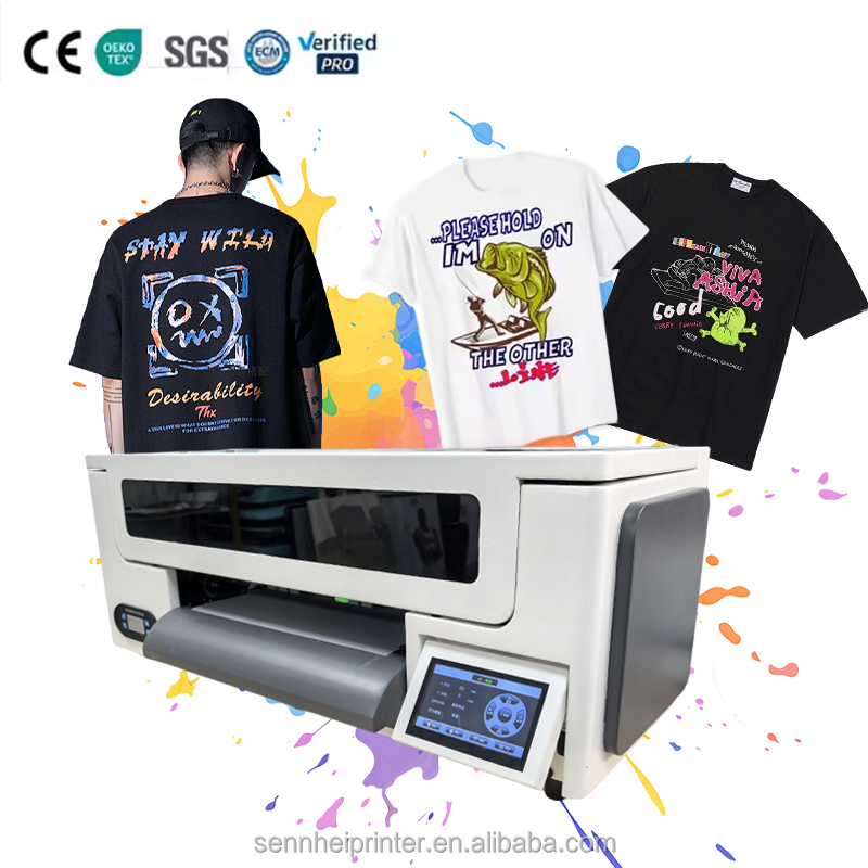 2026 New High Quality A3 30cm XP600 DTF Printer Transfer T-shirt Printing Machine 3ALPS Small Business