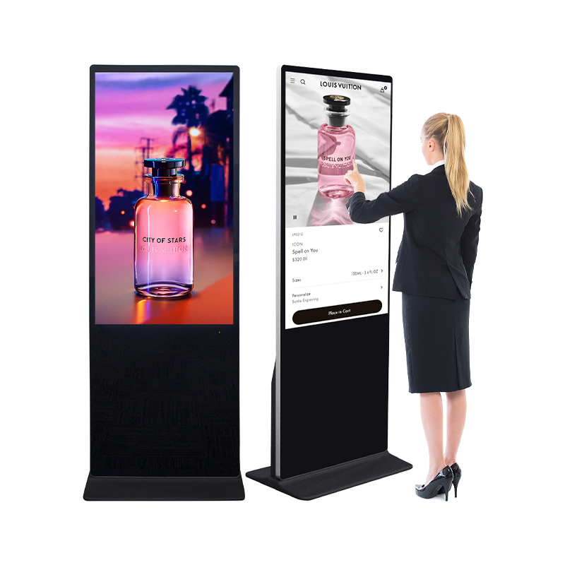 Floor Standing LCD Advertising Display 32 43 50 Inch Vertical Interactive Totem Touch Screen Kiosk Digital Signage and Displays