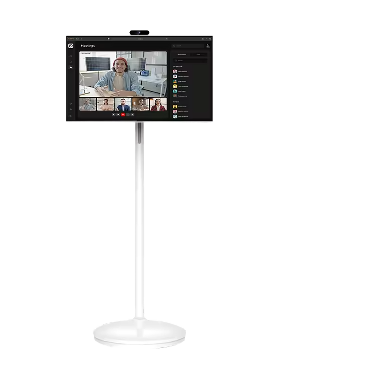 Portable 23.8" 27" 32" LED Android Smart HDTV Mobile Interactive Wireless Wifi Touch Screen Television with Battery Stand