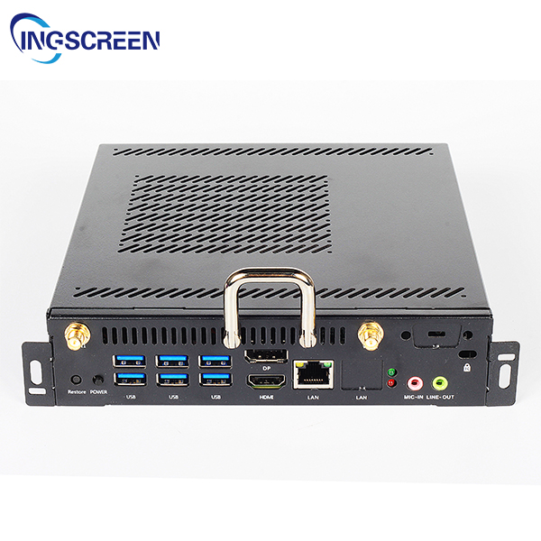 INGSCREEN Mini Desktop PC Win10 I3/I5/I7 10500 CPU Core Video Memory SSD Hard Drive AU/US Plug for Office Touch Panel