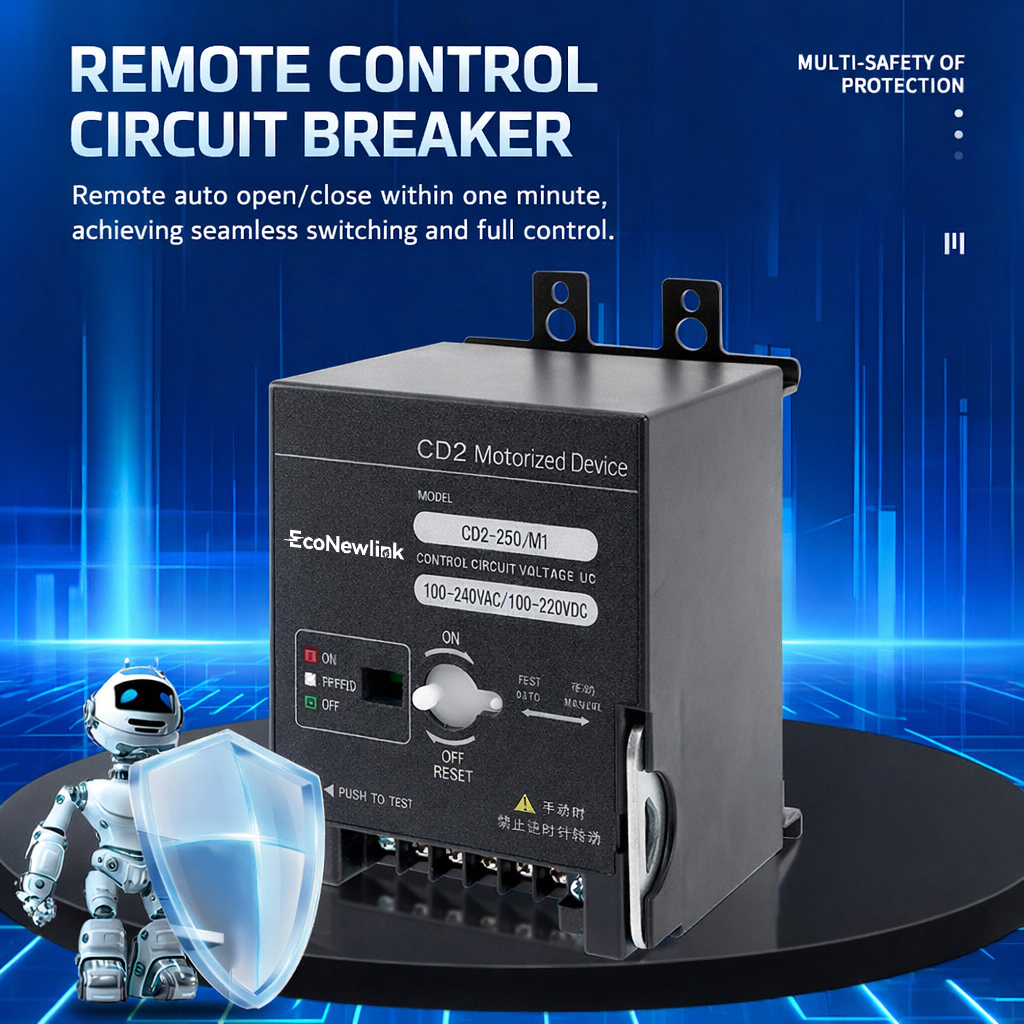 Motorized 400A Molded Case Circuit Breaker with MN Undervoltage MV Overvoltage Release for ATS Generator System