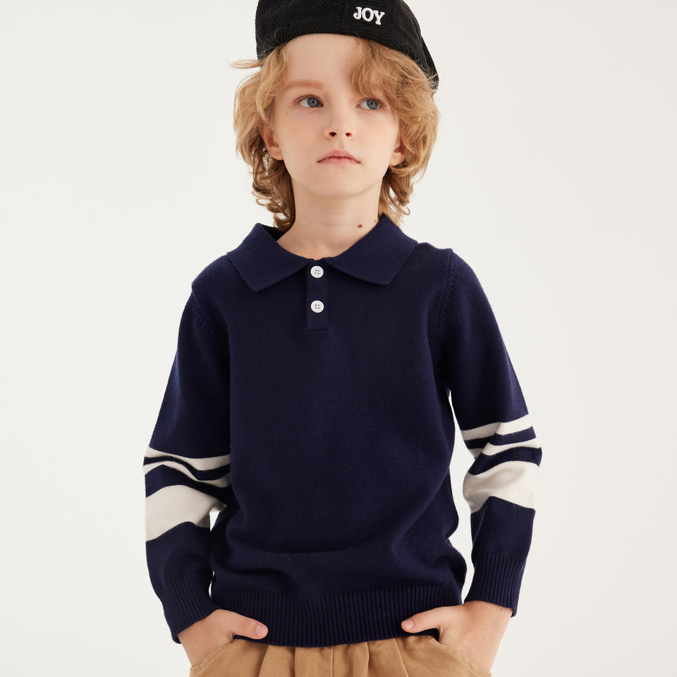 Children's Autumn Turn-Down Collar