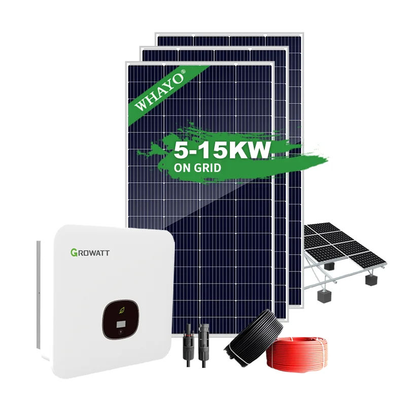 6000W Solar Panels System On-Grid 7KW 8KW Full Set Solar Kit Photovoltaic On-Grid Solar Systems With Growatt Inverter