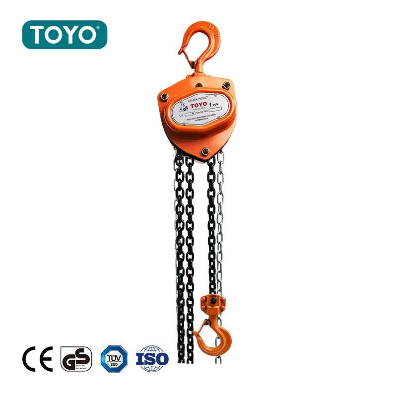 Ручная цепная таль с двумя крюками (Orange)