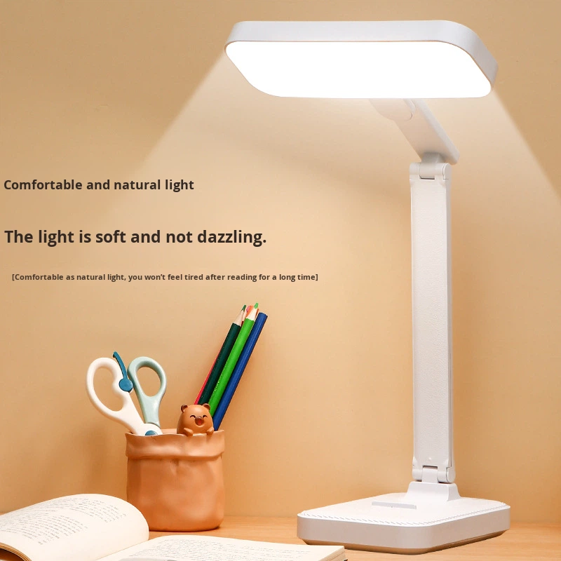 Table Lamp for Study Desk Battery Operated Reading Lamp Dimmable LED Desk Light Study Lamp for Students