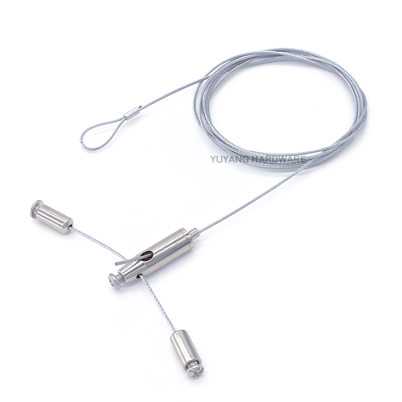 Factory Price  Hanging Kit Lighting Ceiling Hardware Wire Rope Fittings Steel Ceiling Mounting Cable Suspension Kit