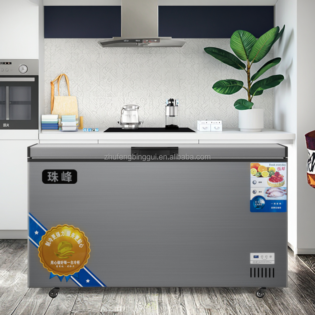 Freezers Commercial Refrigerators Single Door Foaming Door Chest Freezers Convenience Stores and Small Mini Freezers for Home