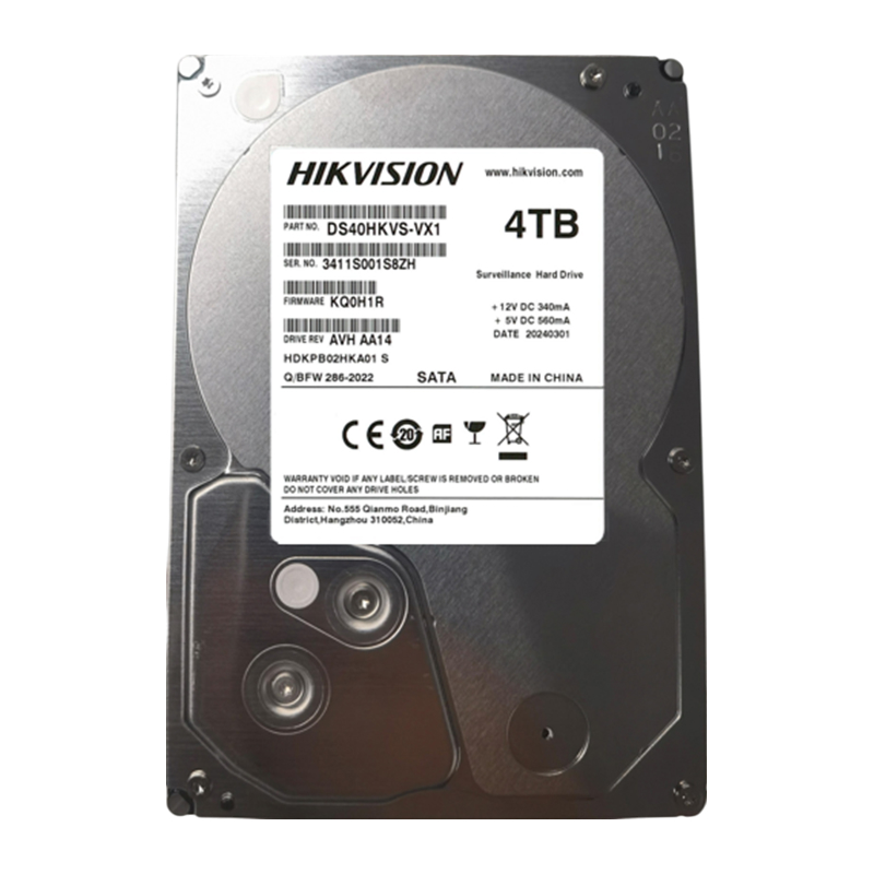 Hikvision DS40HKVS-VX1, 4TB, 5400 об/мин, 3.5'', SATA Жесткий диск
