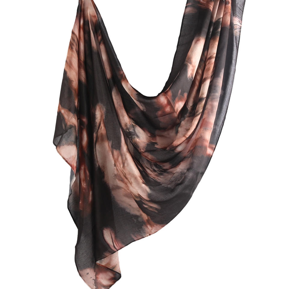 Watercolor Printed Modal Muslim Hijab