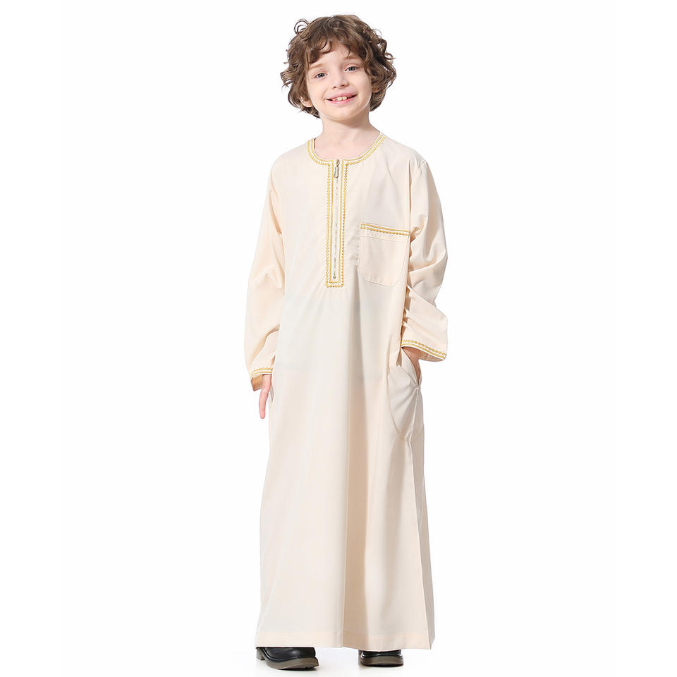 RTS Boys Arabic Thobe Golden Trim