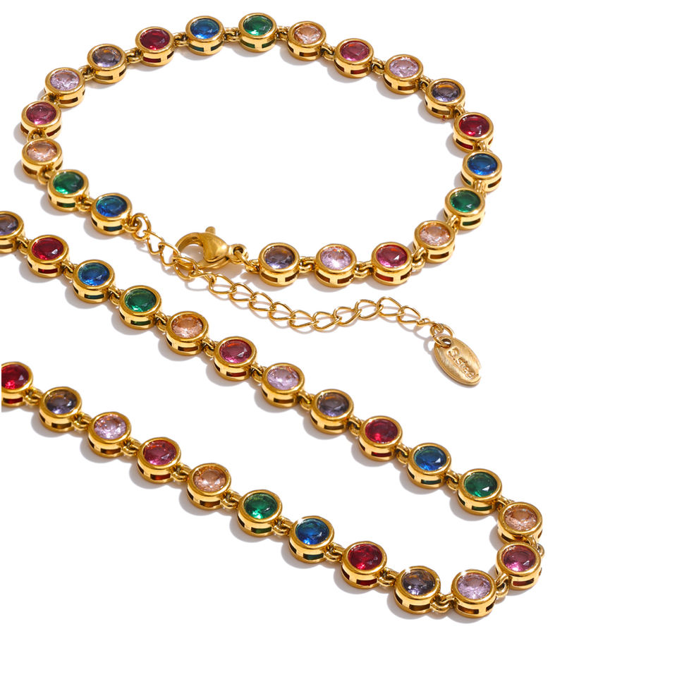 Цепь JINYOU 4712 (Colorful Zircon)