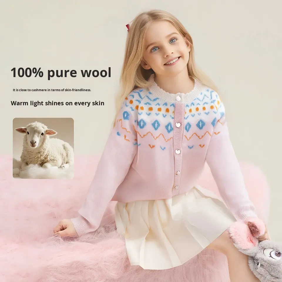 Girls 100% Merino Wool Casual