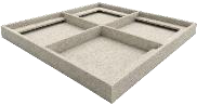 Акустический баффл FELT WAVE (1000мм х 50мм), крепление: 4 троса длиной 1,5м