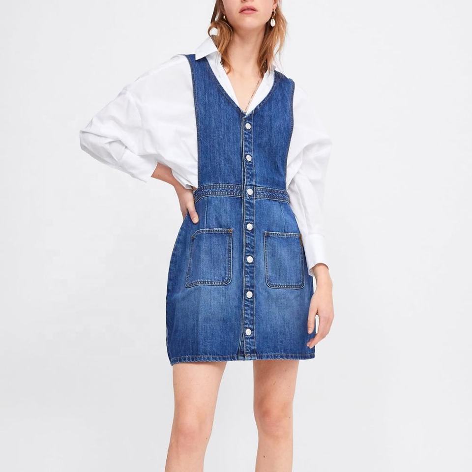 Сарафан из денима (Denim Pinafore Dress)