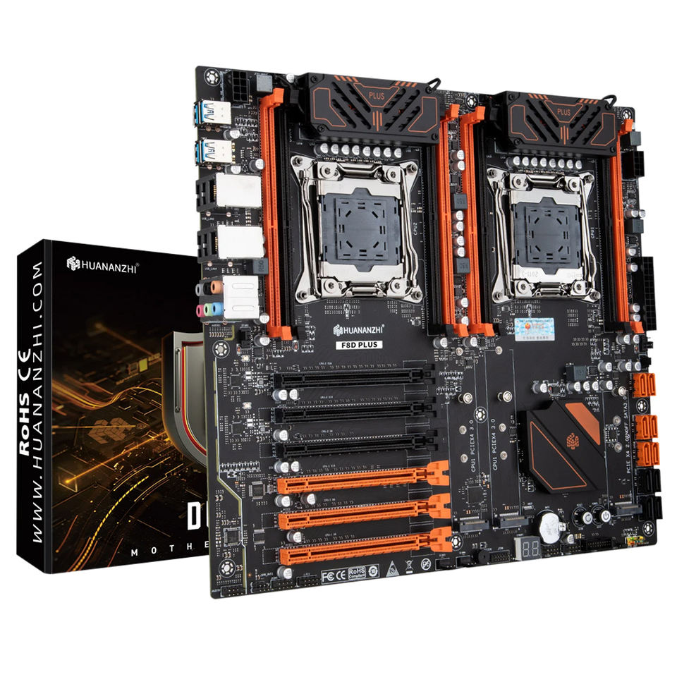 HUANANZHI X99-F8D PLUS X99-F8D/T8D/8D4/8D3 X10X99-8D/16D Motherboard Support Dual CPU DDR4 Support Server Memory for Desktop