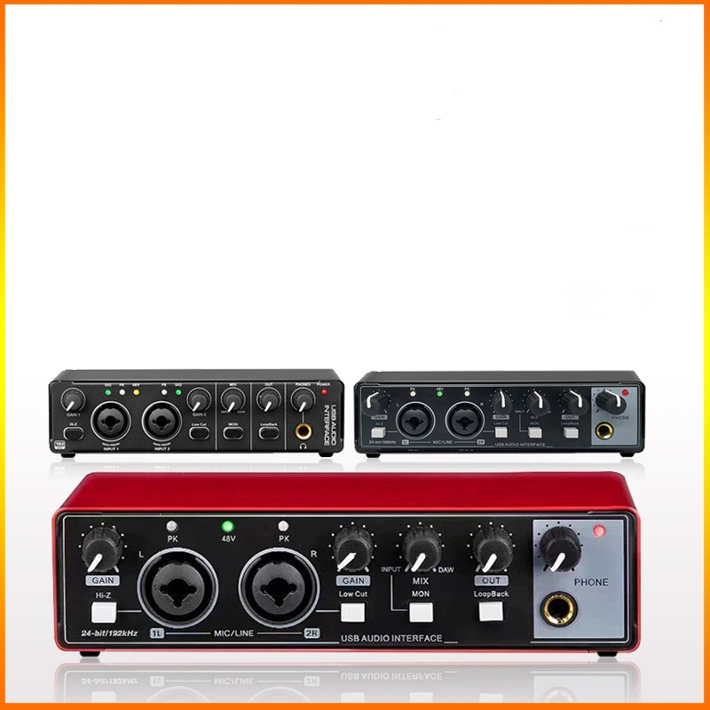 High Definition Recording Sound Card for Singing Live Streaming Karaoke USB Computer External Professional Sound Card