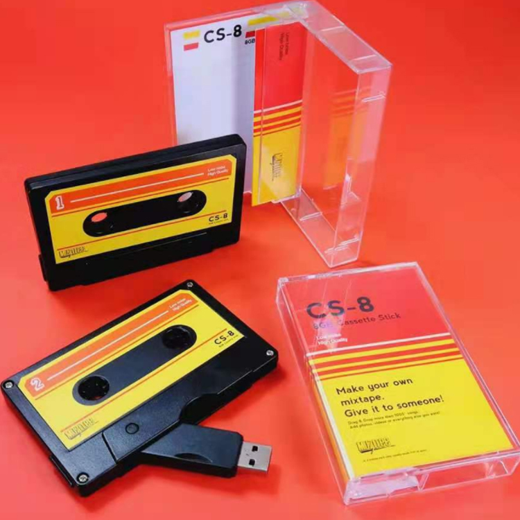 New Product Promotional Gift 8g 16g Plastic Cassette Tape Usb Stick Flash Drive 2.0 Pen Flash Drive Voice Recorder Memory Usb