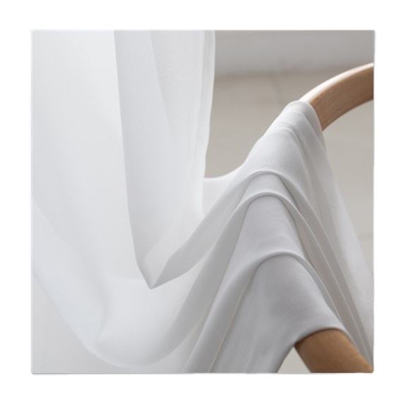 Мягкий белый шифон (White Voile)