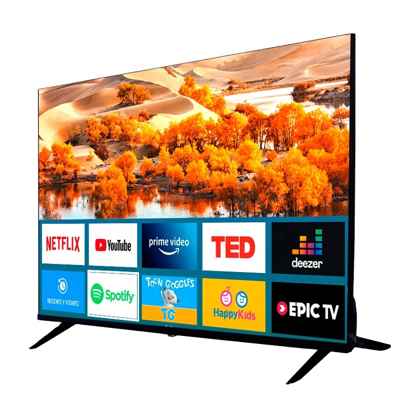 Normal 24 Inch Flat Screen Led Tv Accept Custom Android Tv Television Smart Tv 32 40 43 50 55 65 75 85 Inch 4K