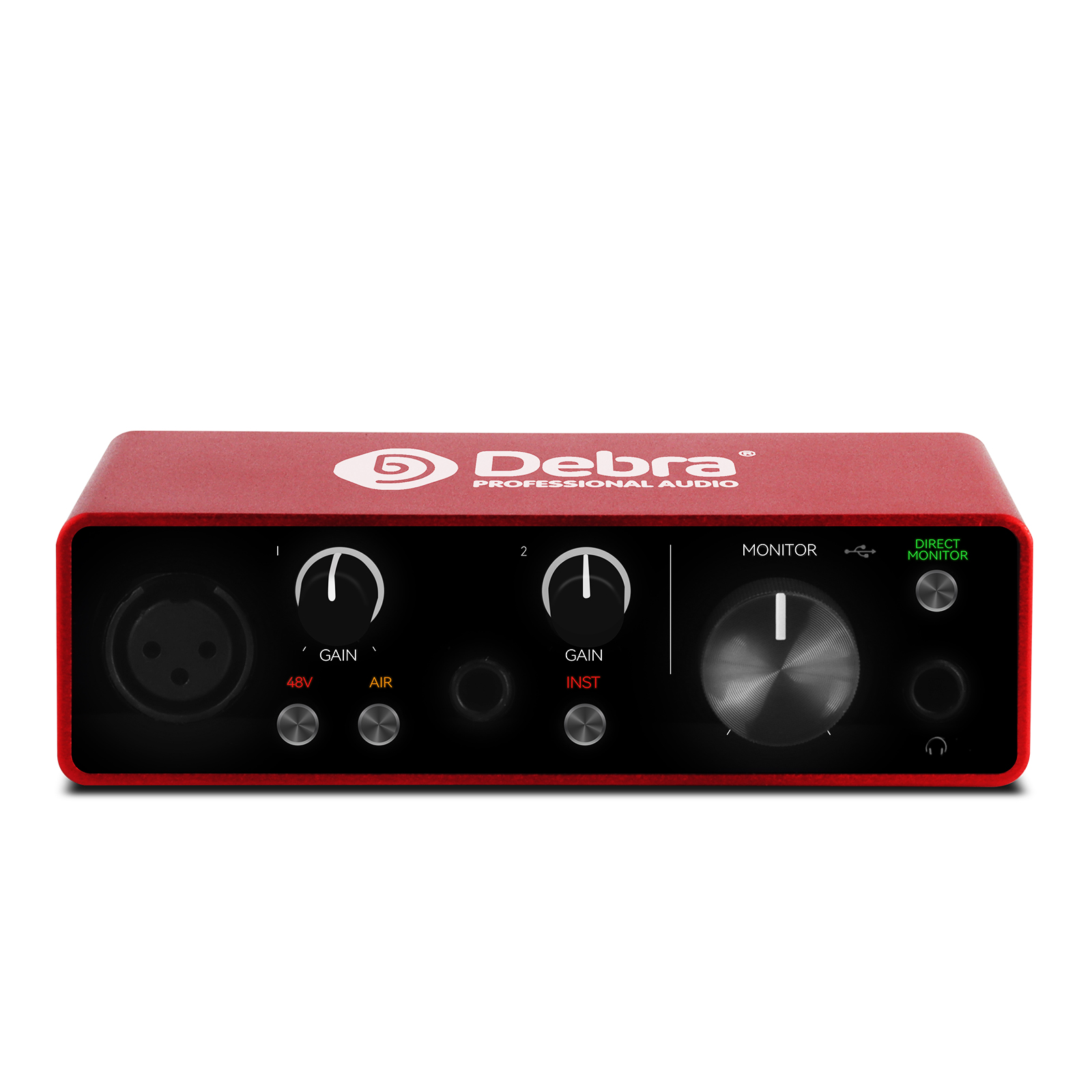 2e2s 192kHz USB Audio Interface Sound Card Noise Cancelling Microphone with 48V Phantom Power for Podcasting