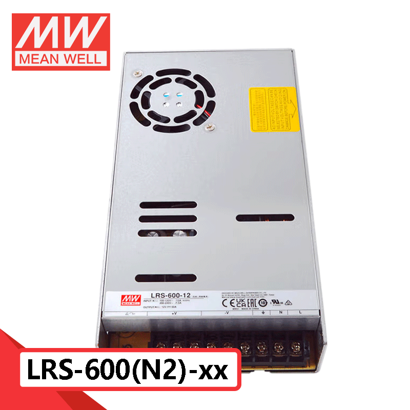 Mean Well LRS-600/LRS-600N2 Series 600W Enclosed Type Single 5V/12V/15V/24V/27V/36V/48V Output Switching Power Supply