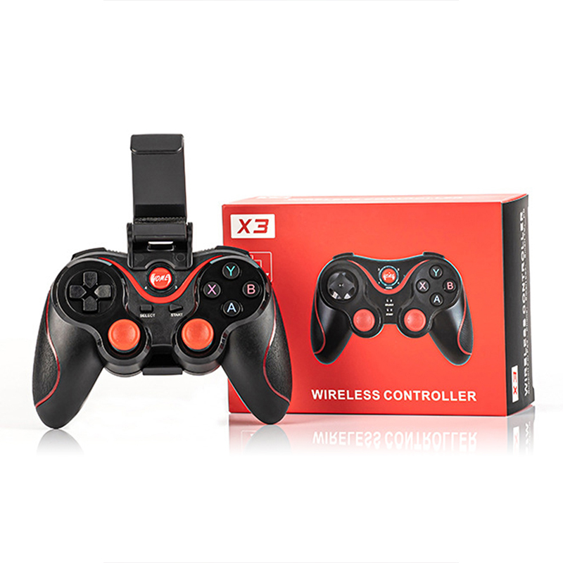 Customized Wireless Controller With BT Gamepad for Android Phone With Clip Holder for PC PS3