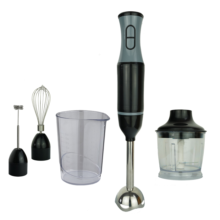 Portable Electric Immersion Blender Variable Speed Hand Stick Baby Food Grinder for Household Use Push Button Controls Plastic