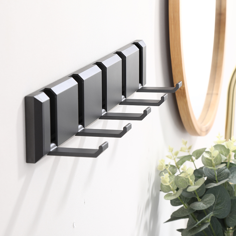 Modern 5 Triple Wall Mount Coat Rack Hooks for Hanging Coats Clothes Jackets Hats; for Bathroom Use