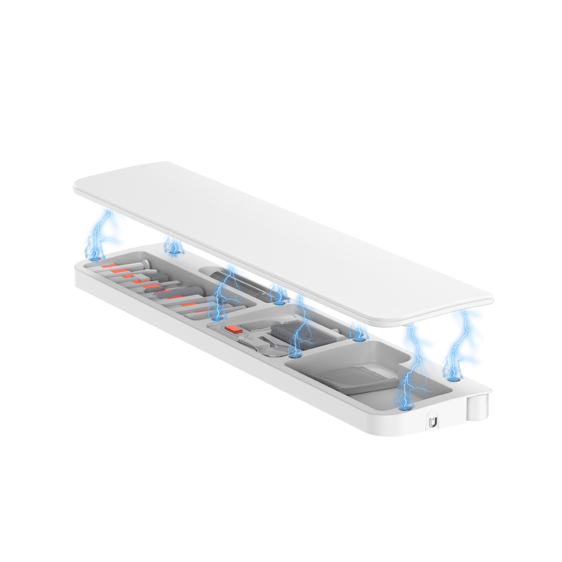 TBFIT 2025 Mechanical Keyboard Palm Rest Desktop Palm Rest Storage Box Computer Cleaning Kit Headphone Cleaning Pen