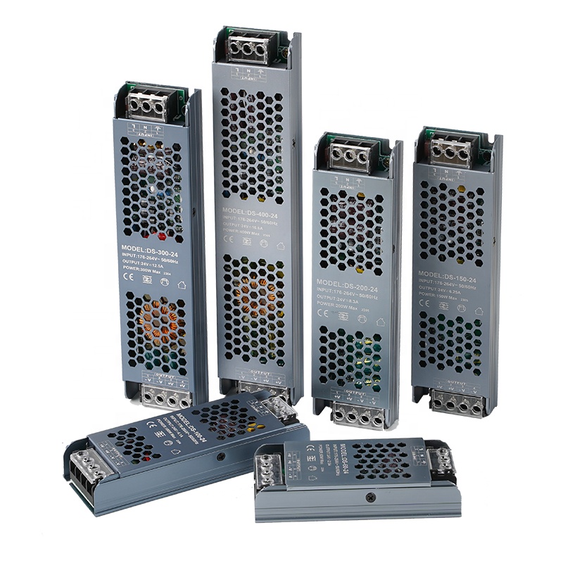 12v 24v Power Supply AC DC Smps Constant Voltage 60W 100W 150W 200W 300W 400W LED Light Strip DC Switching Power Supply 12V 24V