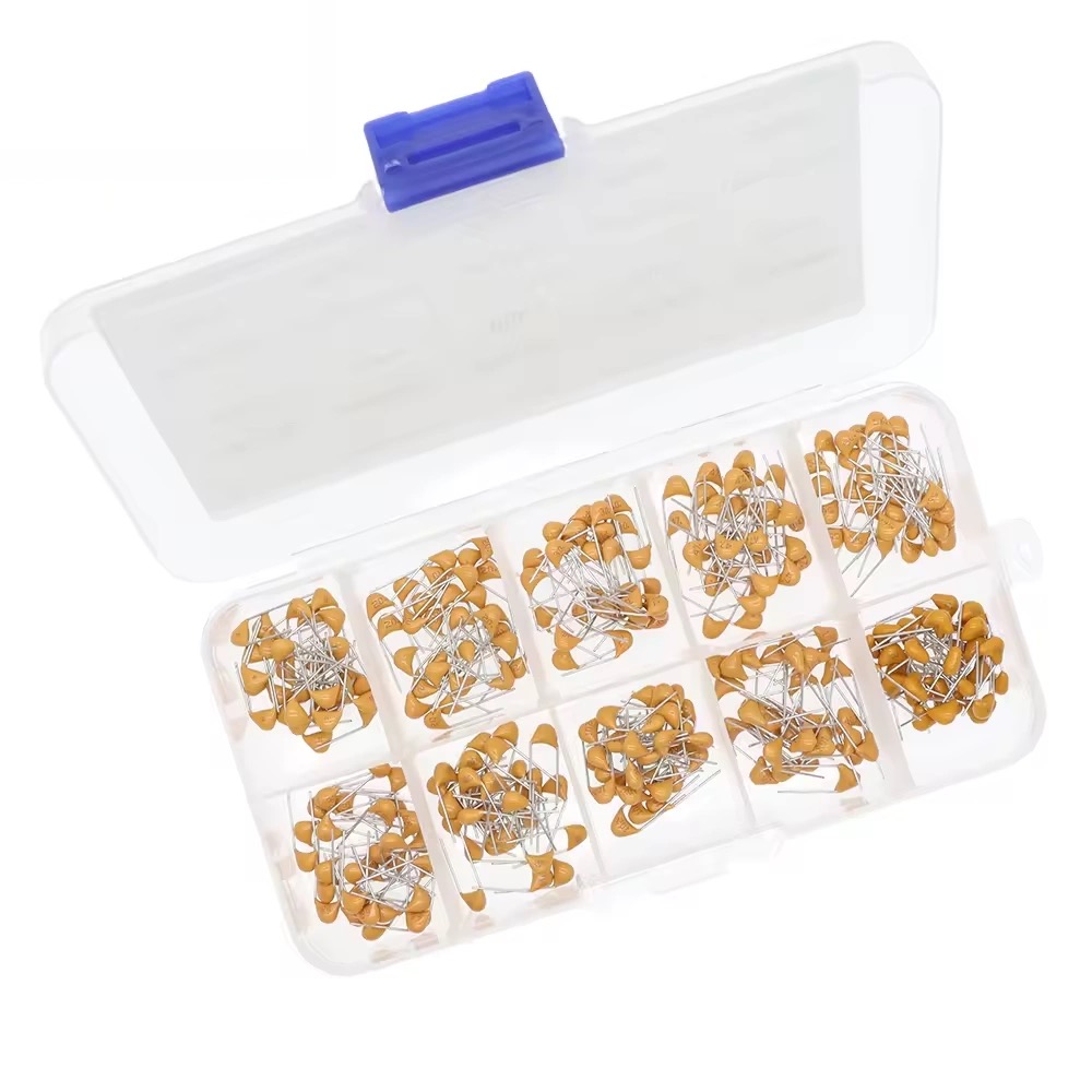 300PCS Monolithic Capacitors 30 Pieces Each of 10 Specifications (10PF-100NF) 300 Monolithic Plug-ins