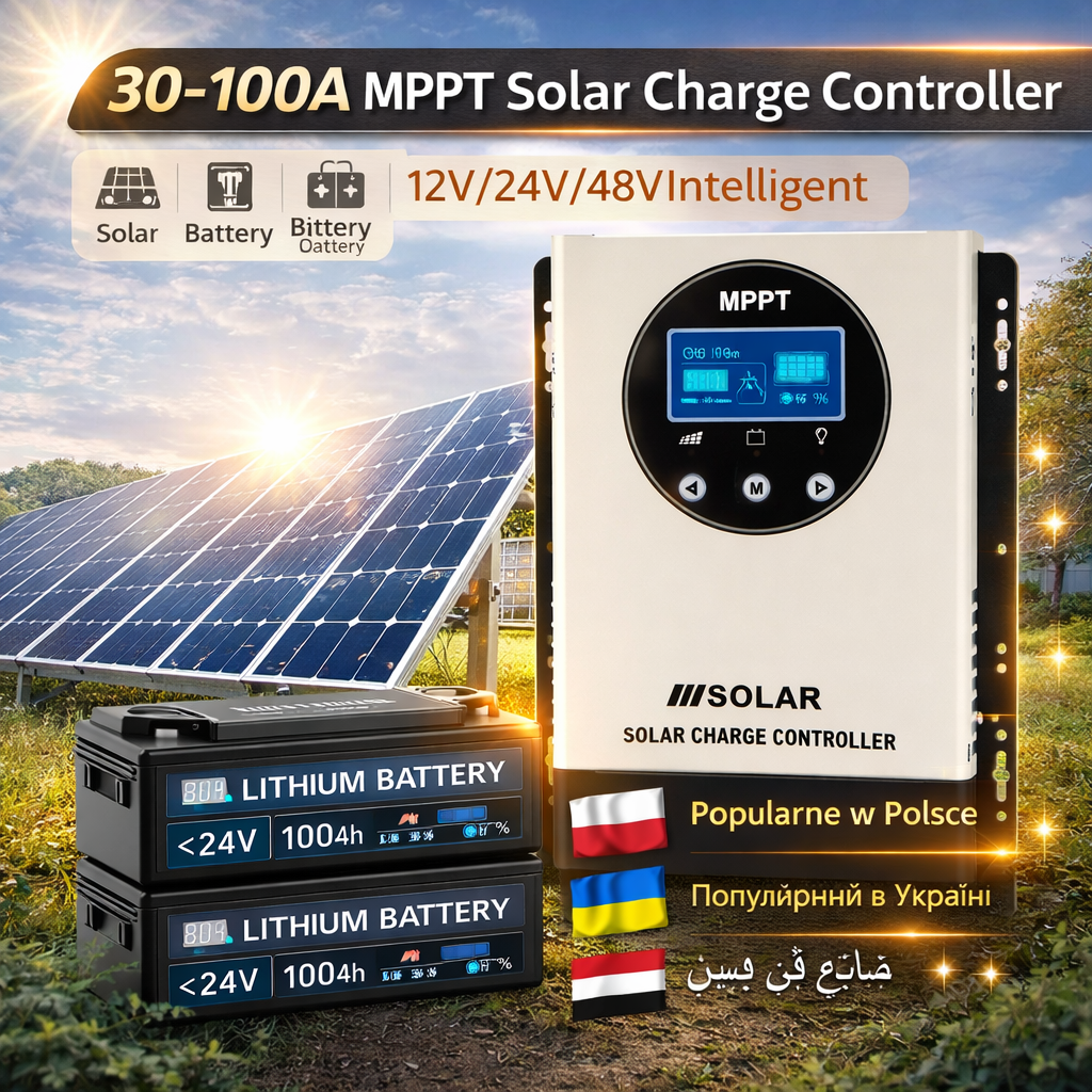 50A MPPT Solar Charge Controller 12V/24V/48V Collector 150V 200V 99% Efficiency Off-Grid System 2600W