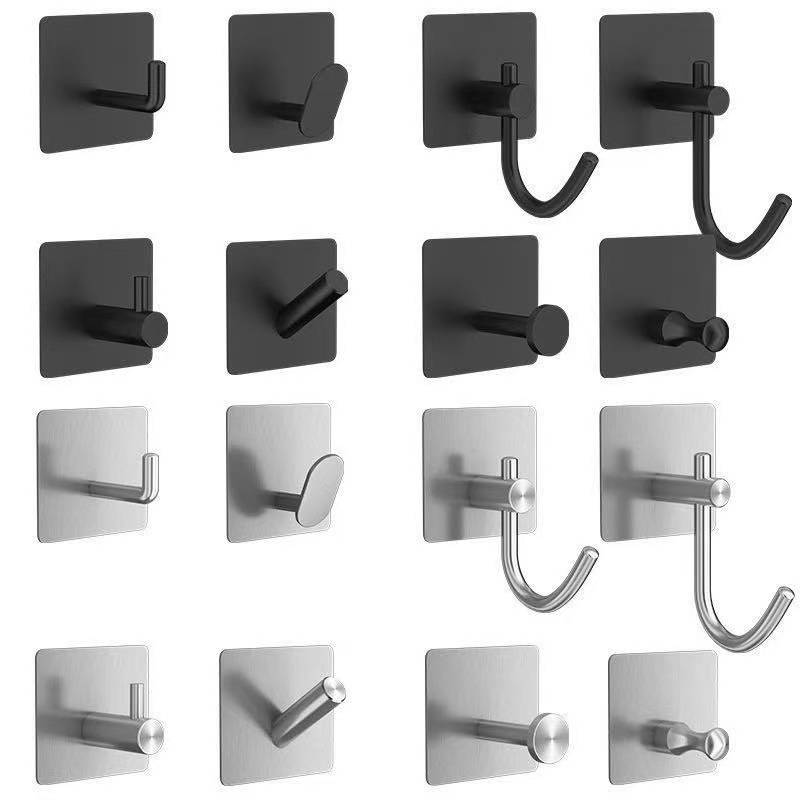 Hot Sale Multifunctional Rotating Hook Self-adhesive Strong Adhesive Household Kitchen Appliance Storage Hook Wall Hooks