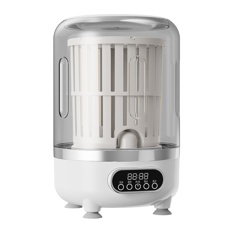 Mini Turbo Portable Semi-Automatic Underwear Grade USB Powered Plastic Washer/Dryer Household Car Use Brushless Motor OEM/ODM