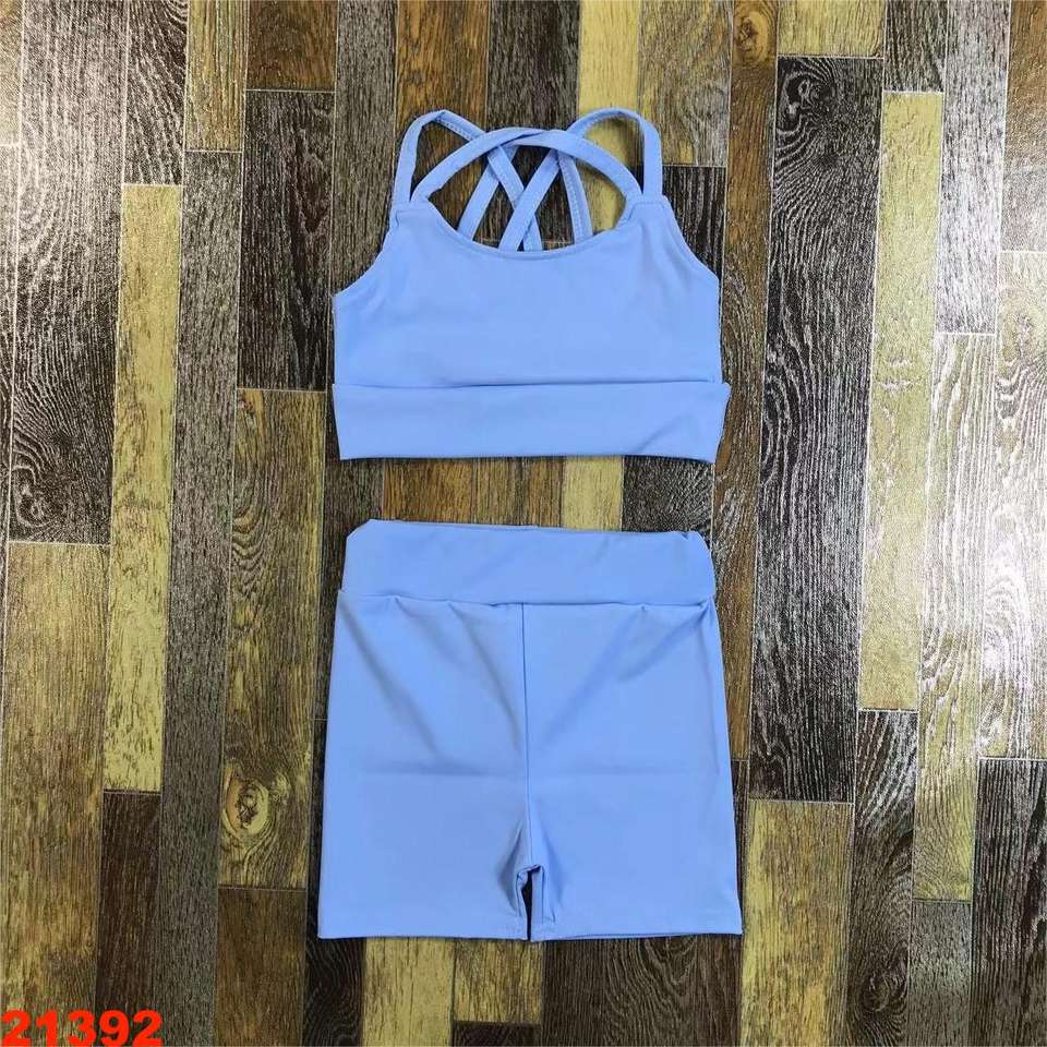 Kids Girls Ballet Leotard Strappy Crop