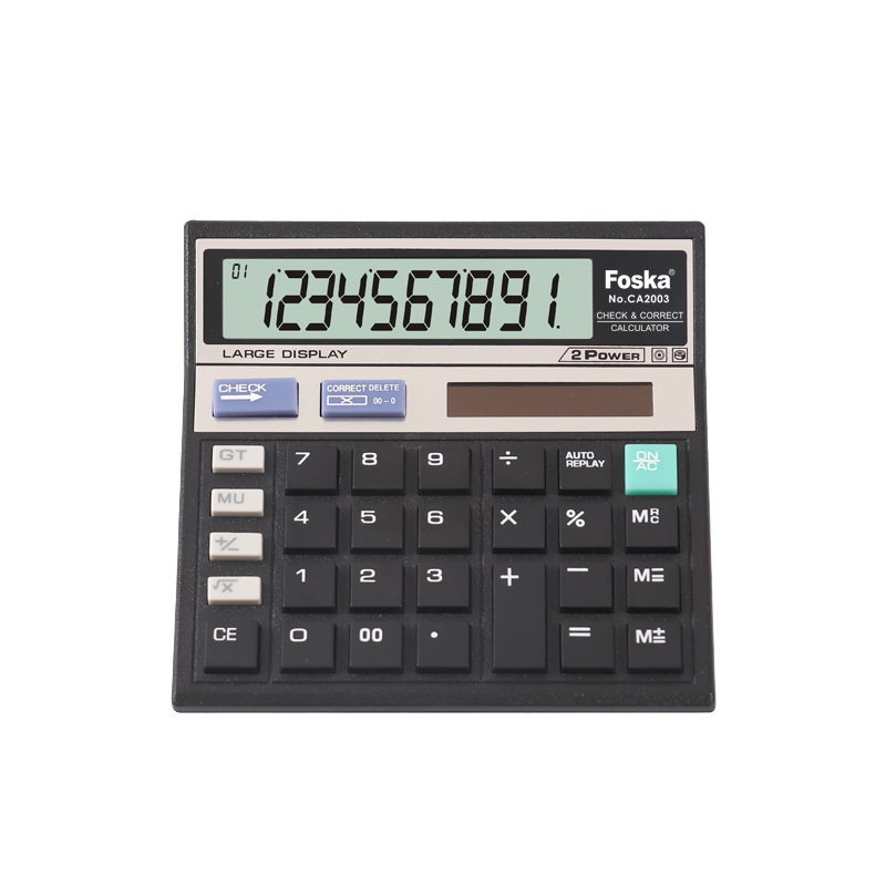 Foska calculadora 10-значный калькулятор солнечной энергии и батареи для офиса