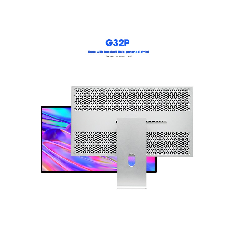 KUYCON G32P 32-Inch 6K 60Hz Retina Display Monitor with Aluminum Vertical Screen for Desktop Photography Design & Gaming