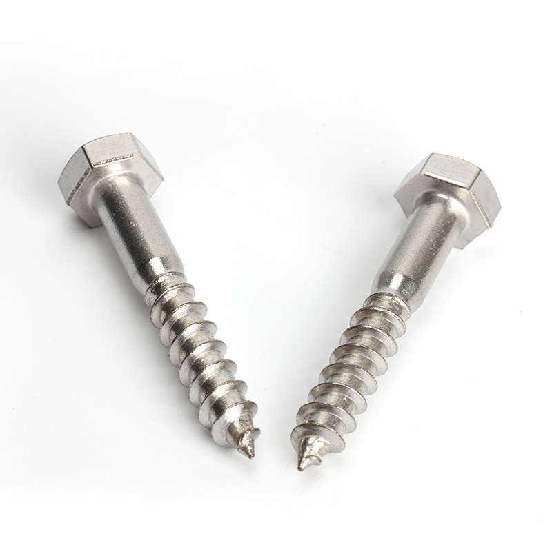 Stainless Steel Hex Head Wood Screw Hexagon Head Lag Screw Self Tapping Timber Screw