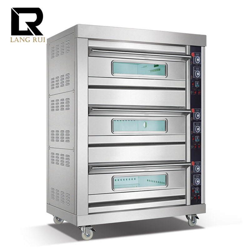 Commercial Baking Oven Electric Commercial Baking Oven Automatic 1/2/ 3 Deck Oven for Baking