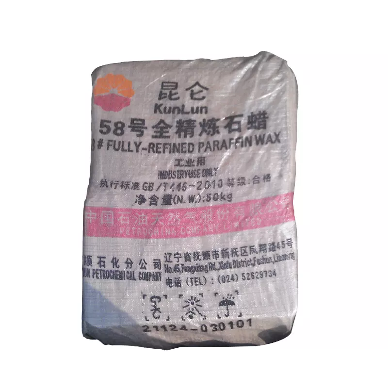 High Quality Fully/Semi-refined Paraffin Wax 58/60/62 Kunlun Oil Paraffin Factory Price