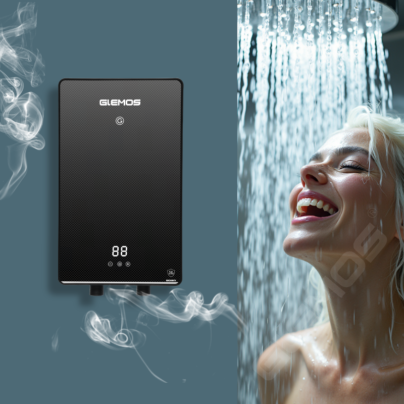 Intelligent 5kW Electric Water Heater Endless Hot Water Tankless Shower Chauffe Eau Electrique for Outdoor Household