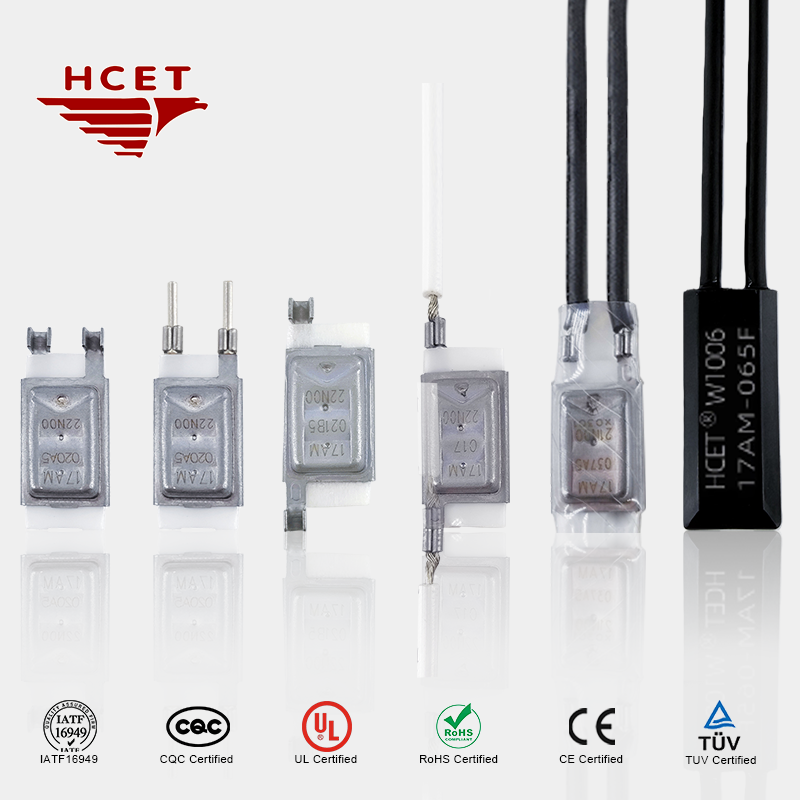 HCET 17AM  Motor Thermal Protector 7AM Self-hold 10A 100 Degree Thermal Cutoff Switch Temperature Switch for Appliance Parts