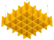Акустический баффл FELT WAVE (2,4м х 2,4м х 240мм), крепление: 4 троса длиной 1,5м