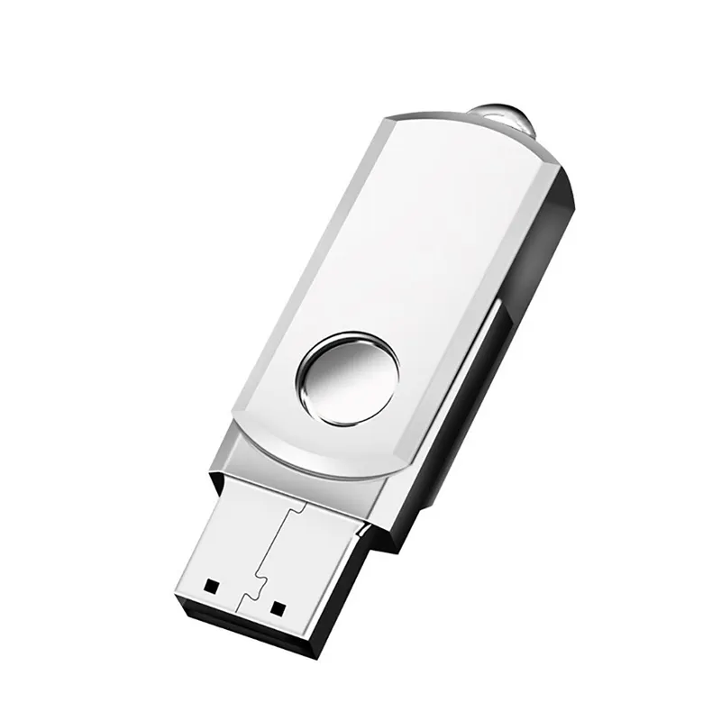 Fashion USB 3.0 Flash Drive 4GB to 128GB Capacities Rotate 360 Degrees with Custom Logo New Metal Material USB Flash Disk