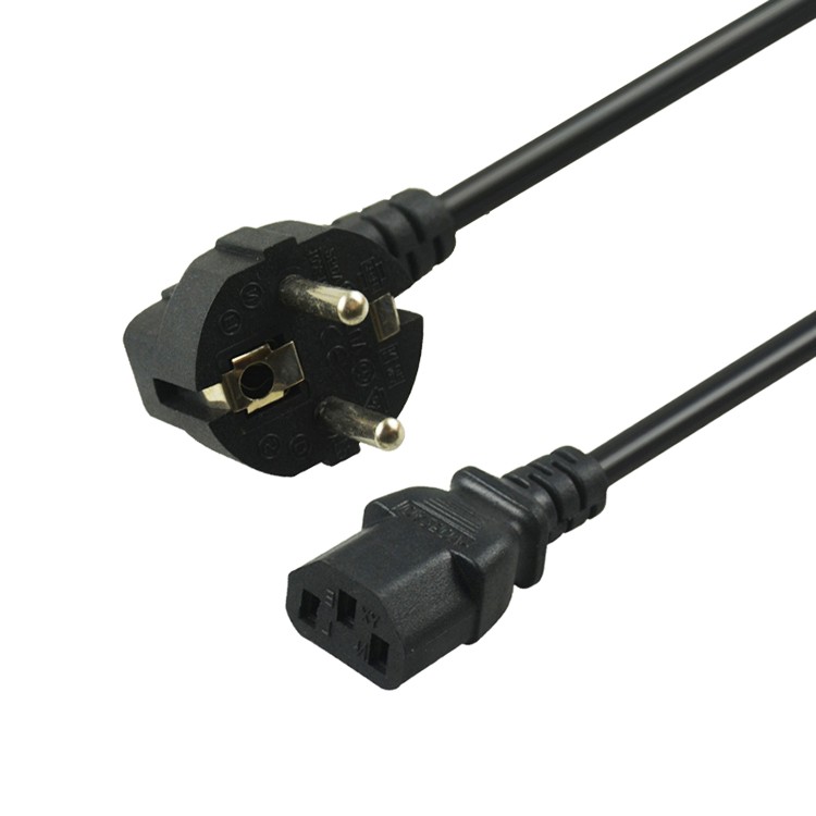 SIPU Europe C7/C14/C13 AC Power Cord with PVC Jacket for PC Computer & Monitor Female End Type IEC