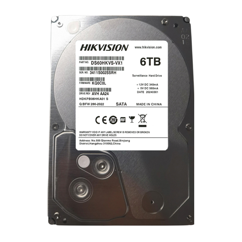 Hikvision DS60HKVS-VX1, 6TB, 5400, 3.5'', SATA Қатты диск