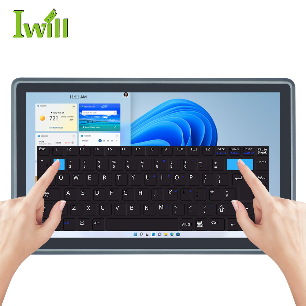 21.5 Inch All in One Computer Rugged Industrial Panel Pc J6412 I3 I5 I7 DC 9-36V 6 COM Capacitive Touch Screen