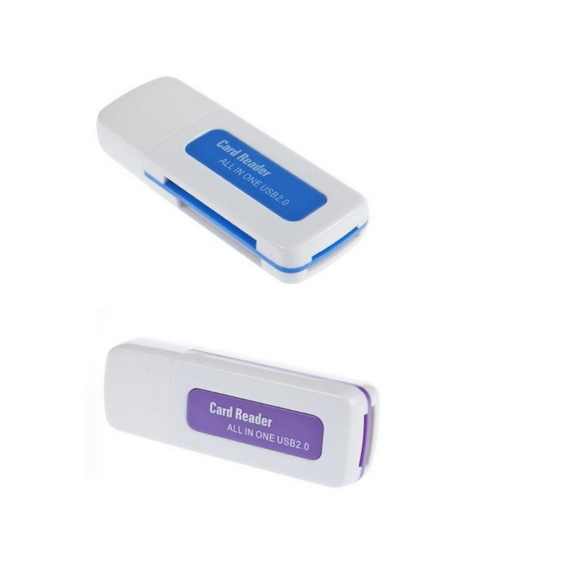 Hot Selling 4 in 1 Multi Function USB 2.0 Memory Card Reader Shape Card Reader Adapte for M2 SD DV TF Card